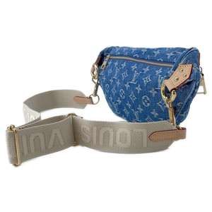 Louis Vuitton Blue Pouch Waist Rise bag High Body Denim